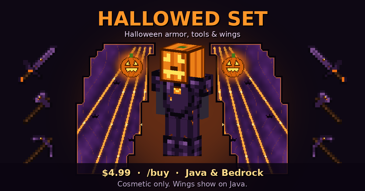 Hallowed Set (Armor, Tools + Java Wings)