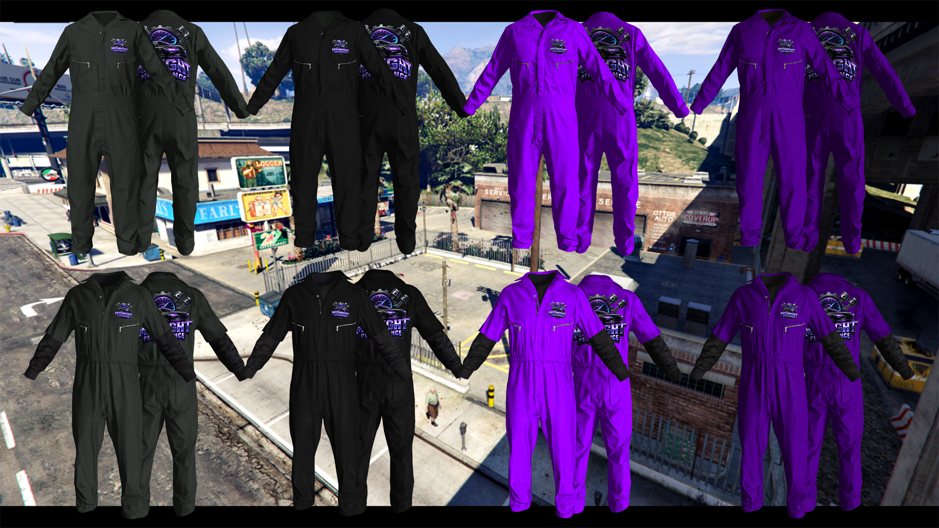 Midnight Performance Jumpsuits/Overalls [M+F]