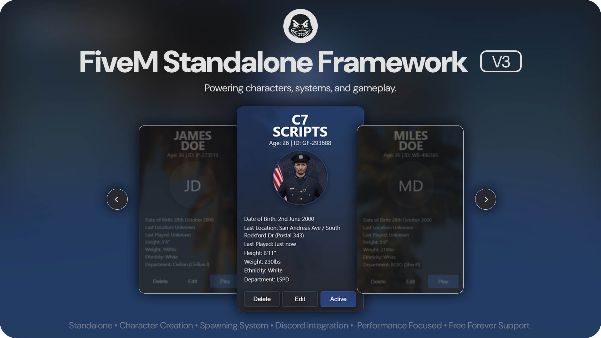 C7 Framework V3 (C7FW) | FiveM Standalone Screenshot 1
