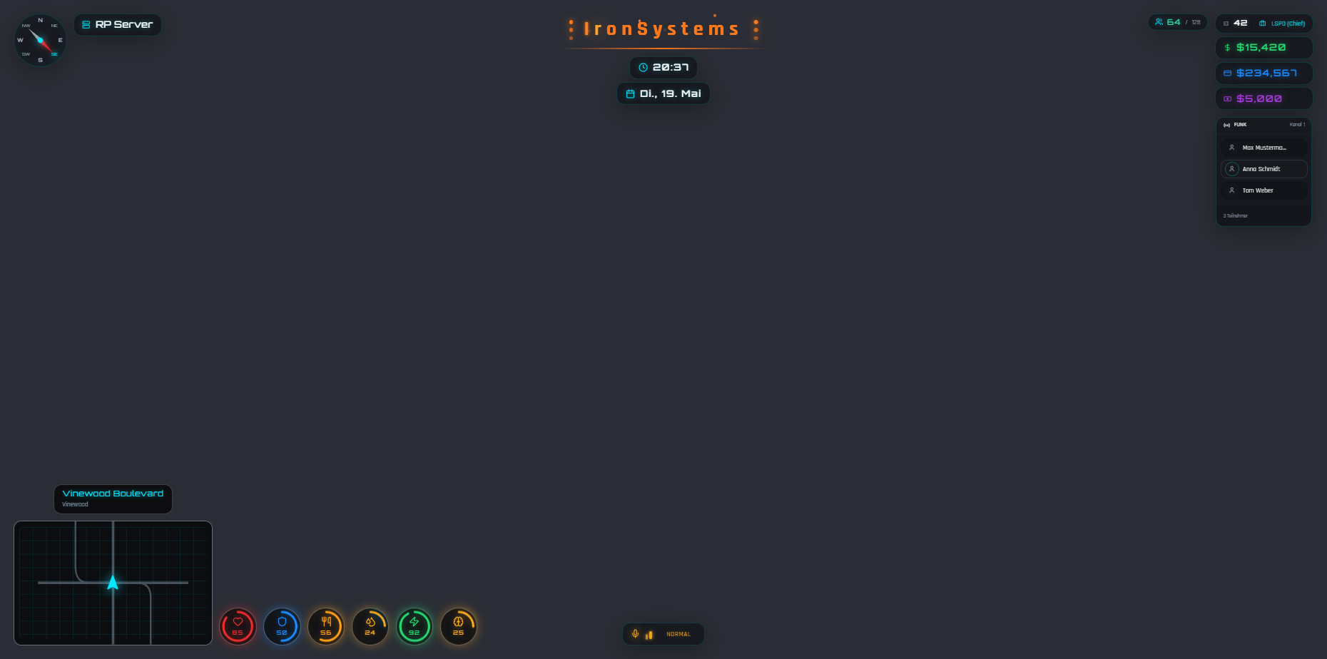 IronSystems Hud