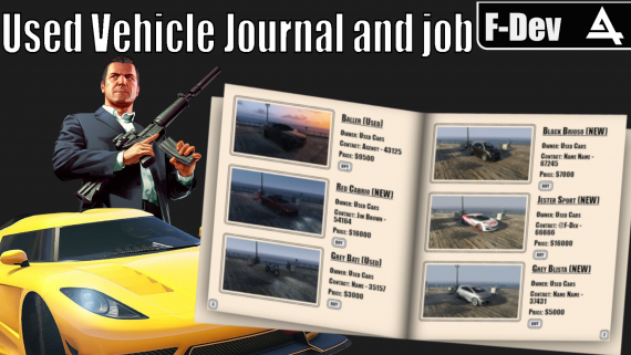 ESX/QBCore Used Vehicles Journal and Job