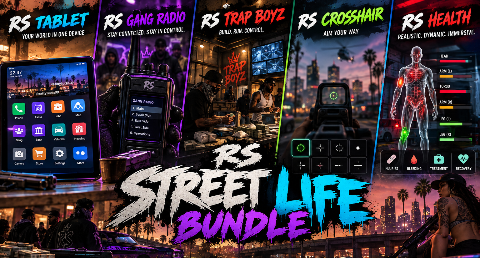 RS Street Life Bundle | 5 Premium Roleplay Resources OPEN SOURCE
