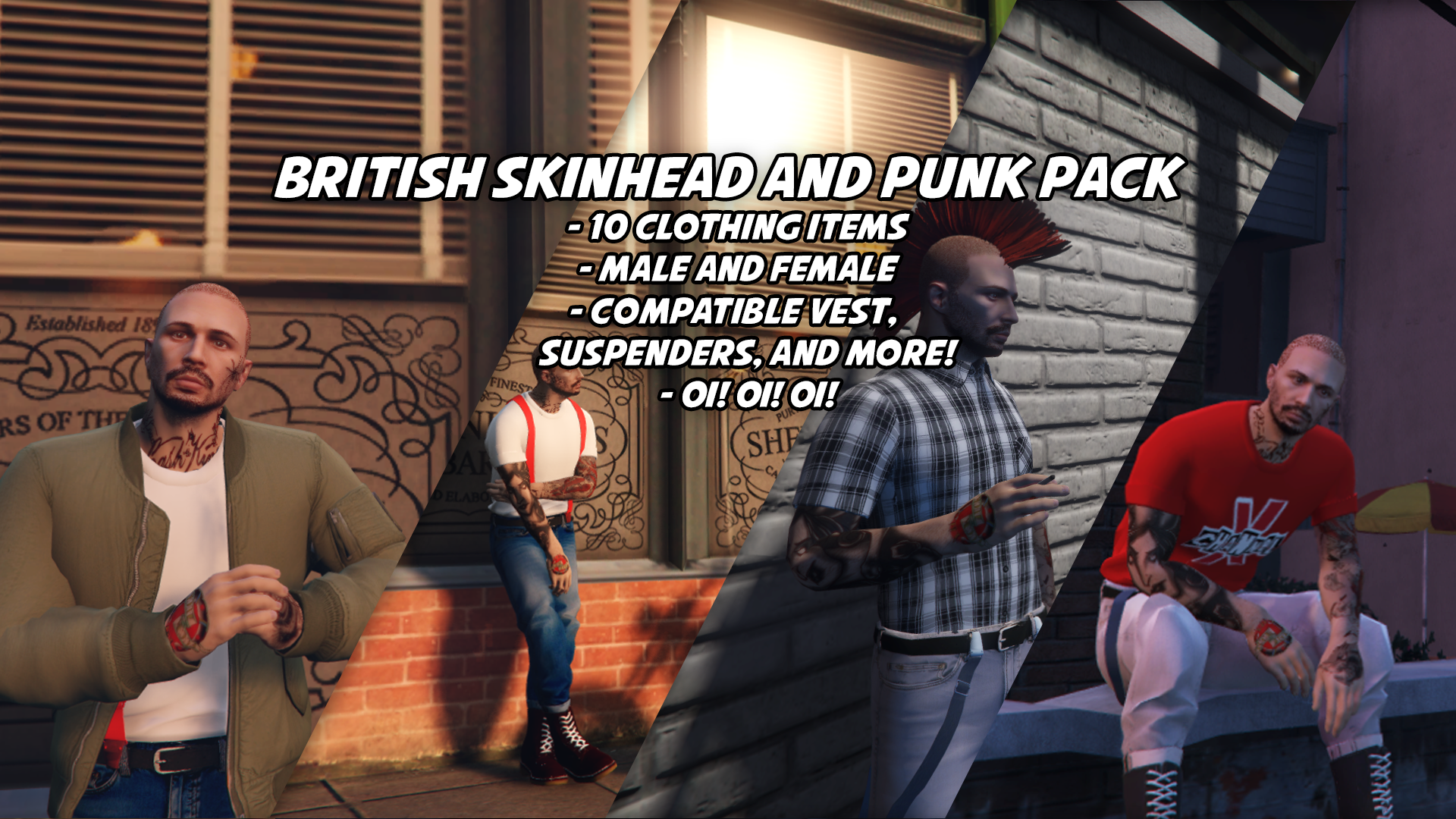 British Skinhead/Punk Clothing Pack