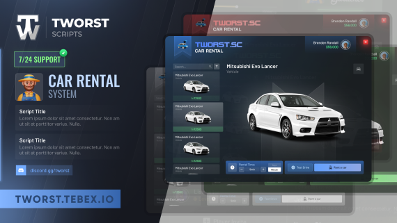 [Car Rental System] OPEN QB ESX QBOX