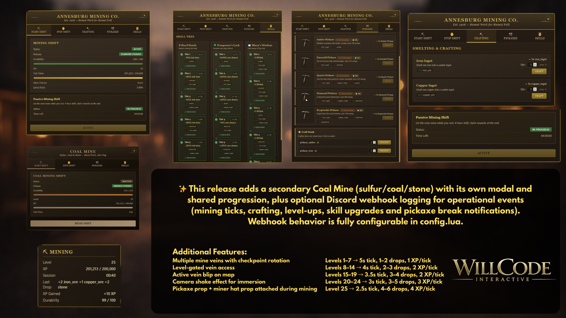 ⛏️ wl_minerjob — Premium Mining Job for RedM (VORP Core) [EN/RO]
