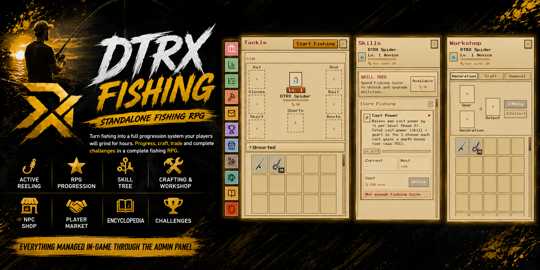 DTRX Fishing RPG