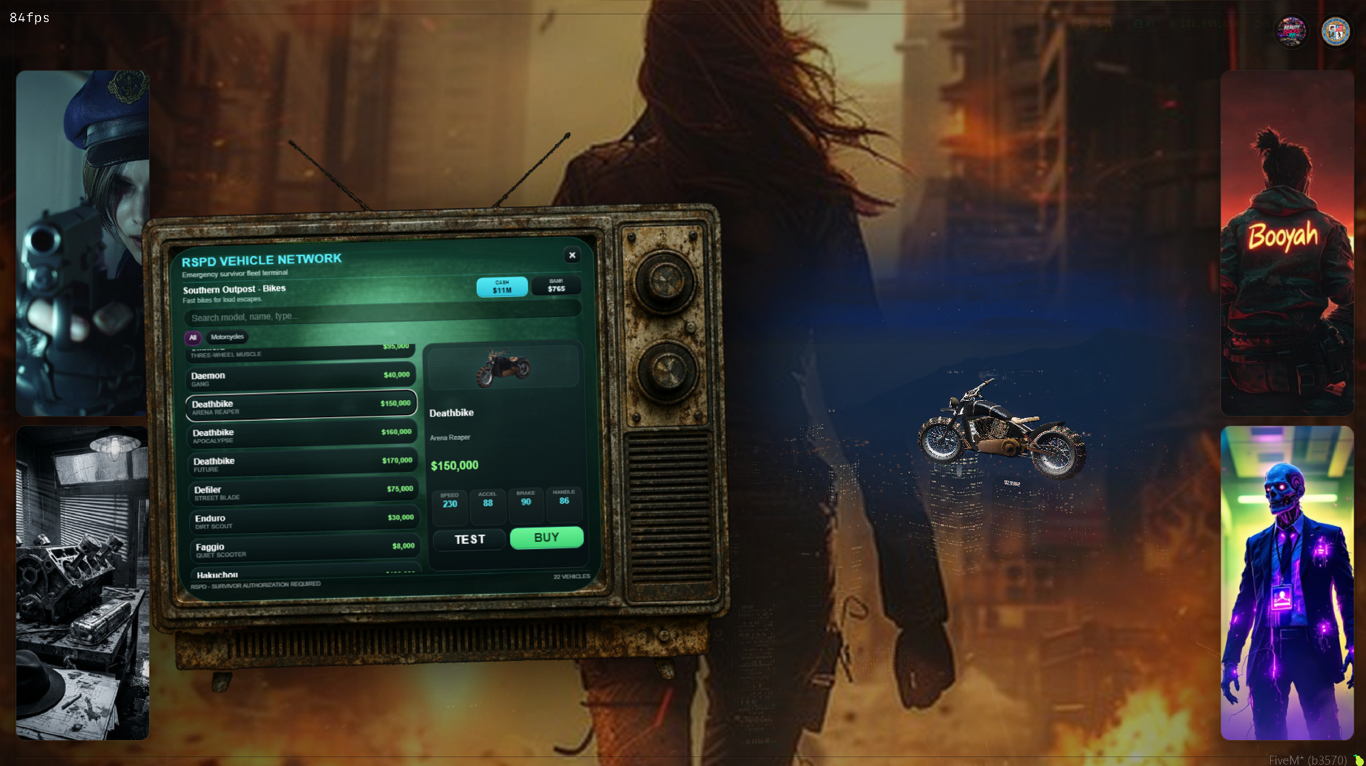 CRT Zombie Vehicle Shop for apocalypse servers rare quality