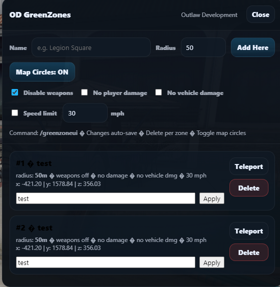 OD Greenzones V1
