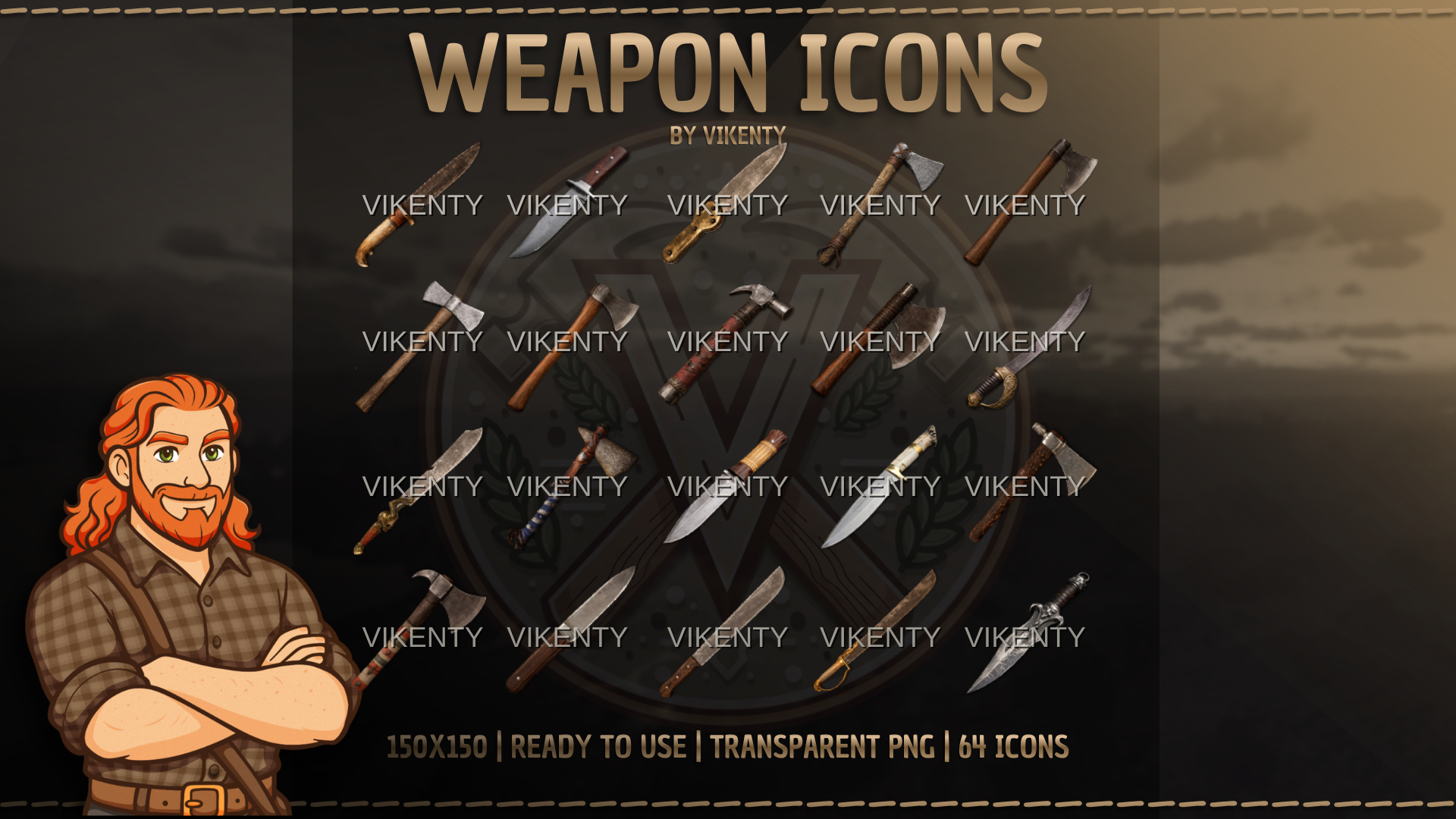 Weapon Icons x64 | 01
