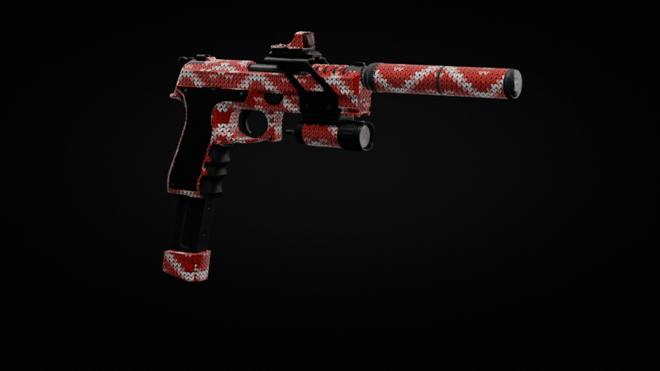 Christmas Knit Pistol
