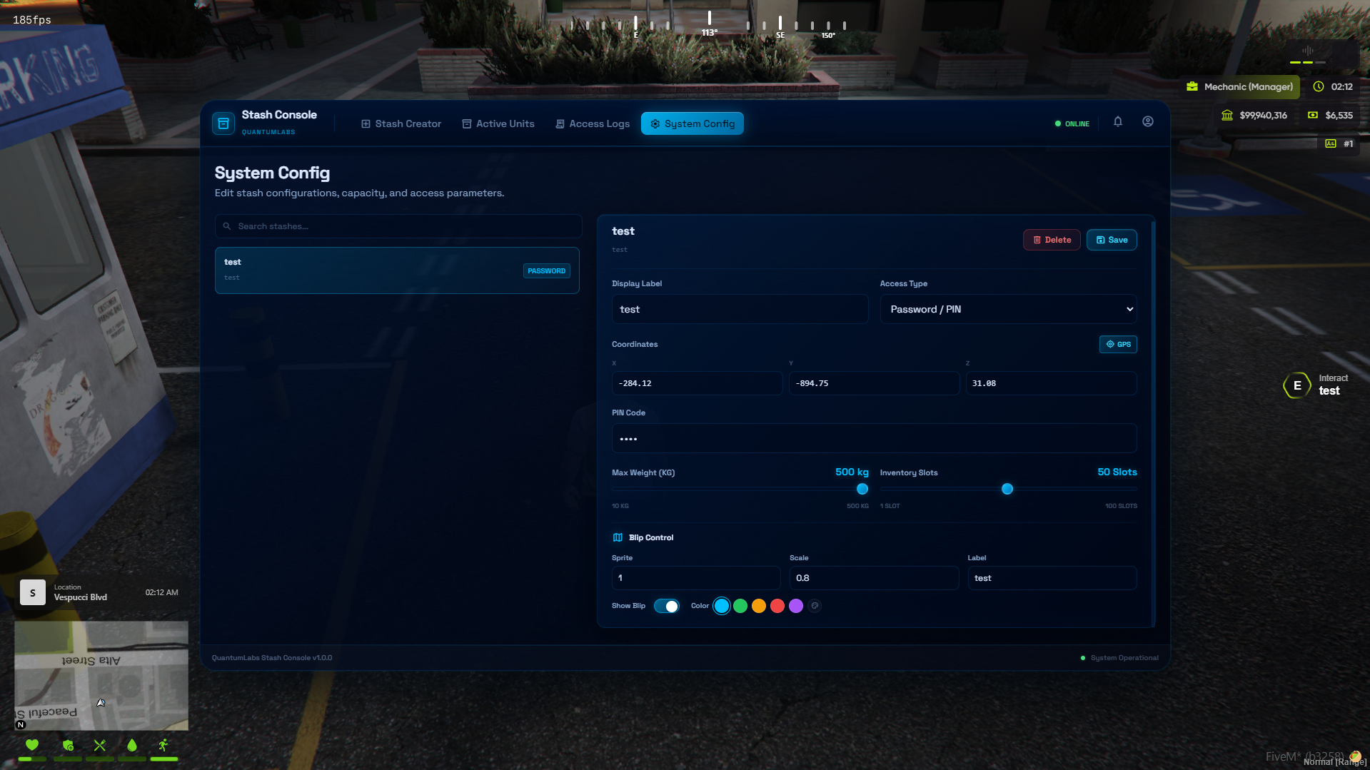 QL StashCreator — Dynamic Stash & Storage Creator for FiveM (QBCore / ESX / Qbox)