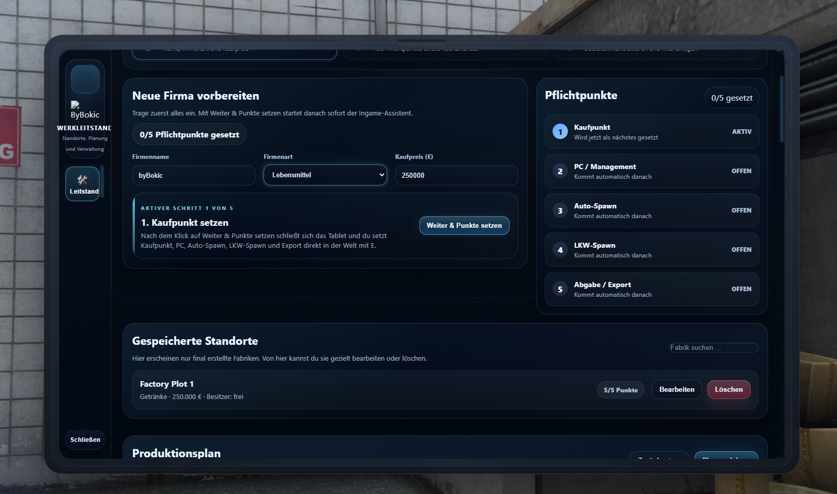 byBokic Own Factory Simulator