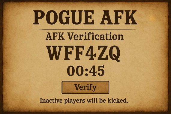 Pogue AFK System with CAPTCHA  (RedM) (Vorp)