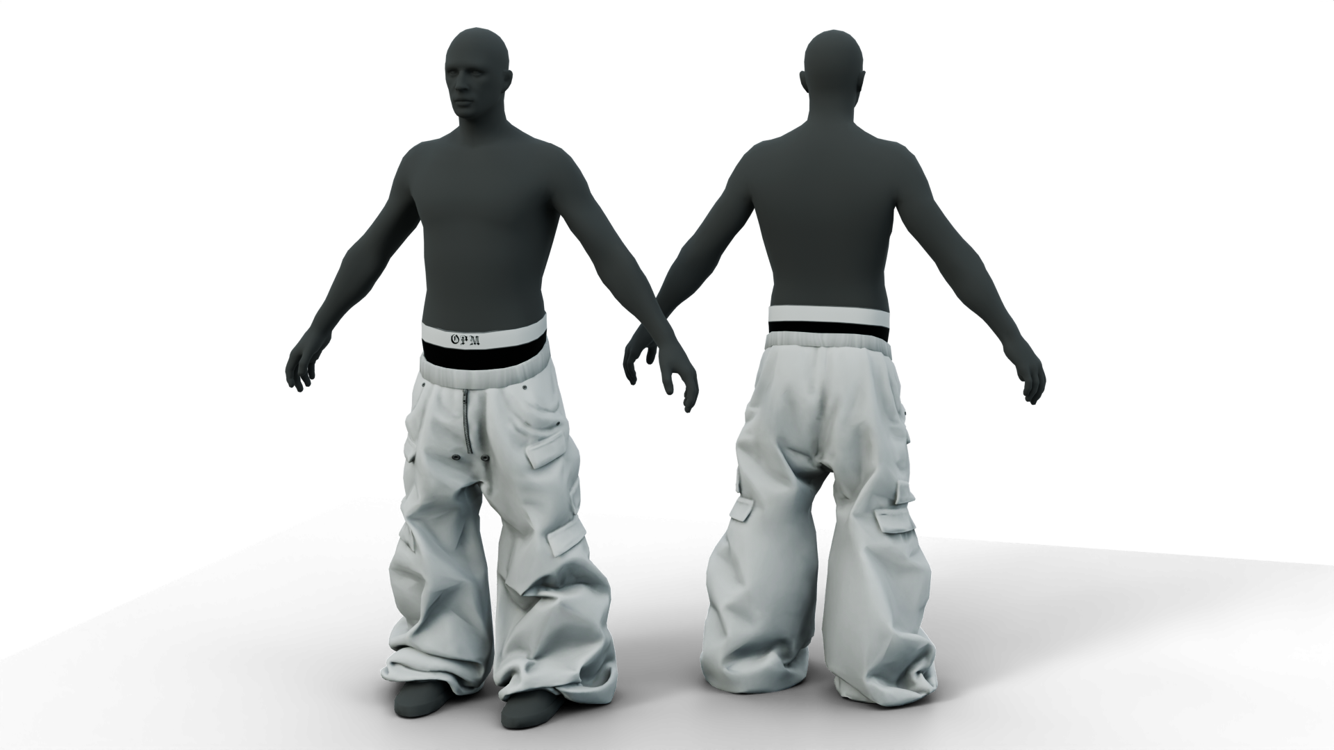 Baggy Pants Opium FiveM 3D Clothing Assets – Outfit-Vorschau 3