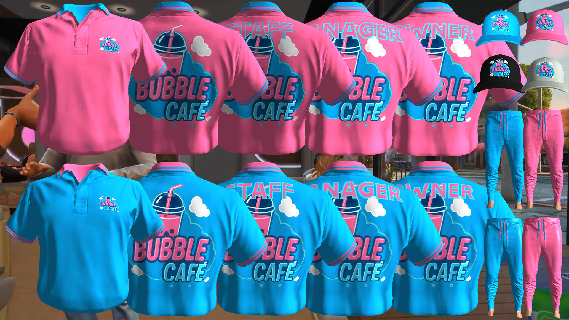 Bubble Cafe Uniform 1 [M+F]