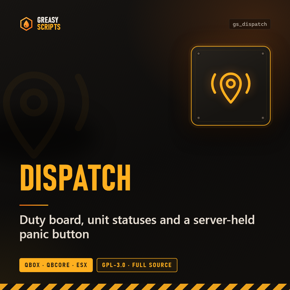 Greasy Dispatch - Police, EMS & Tow Duty Board
