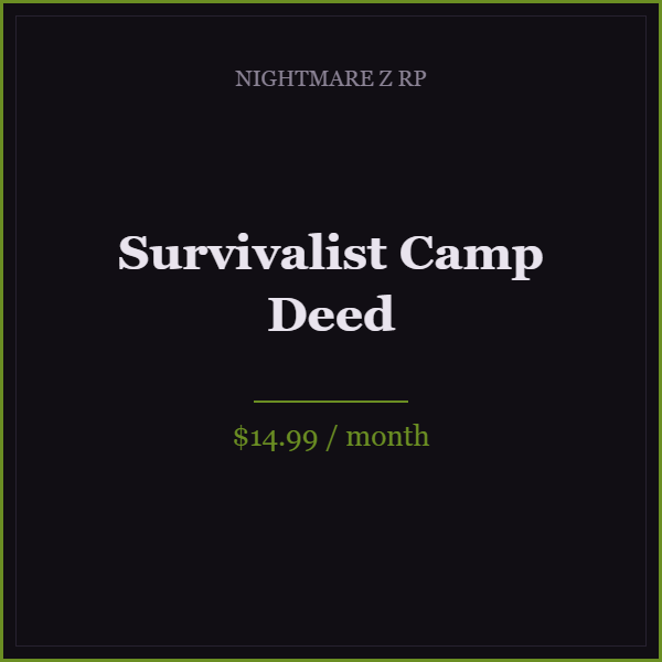 Survivalist Camp Deed
