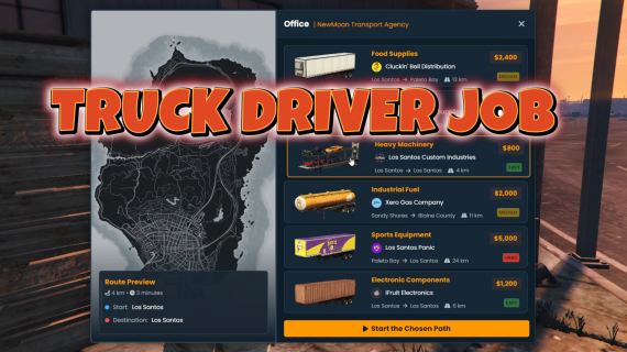 TRUCK DRIVER JOB ESCROW