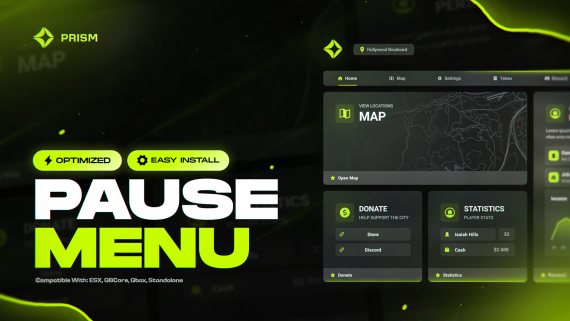Prism - Pause Menu
