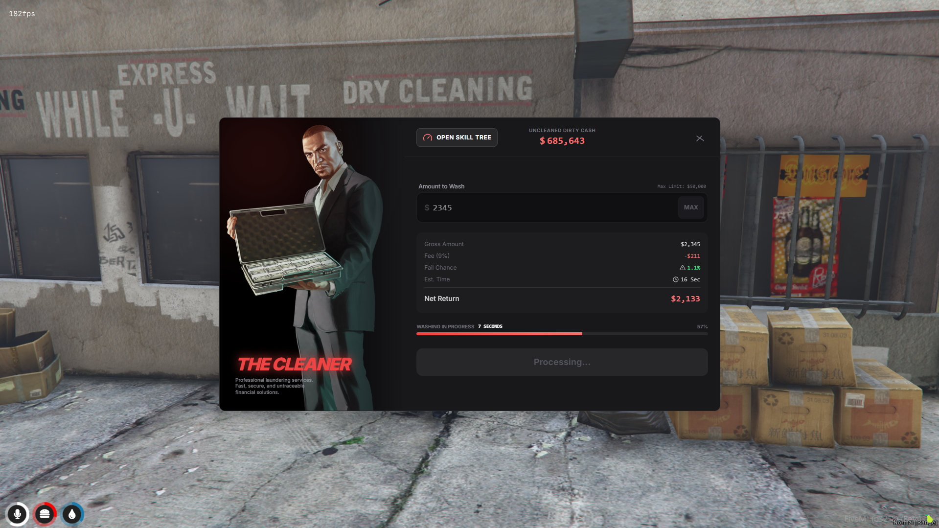 [Money Wash (Red Theme)] QB-CORE QBOX ESX {fa-solid fa-lock ESCROW}