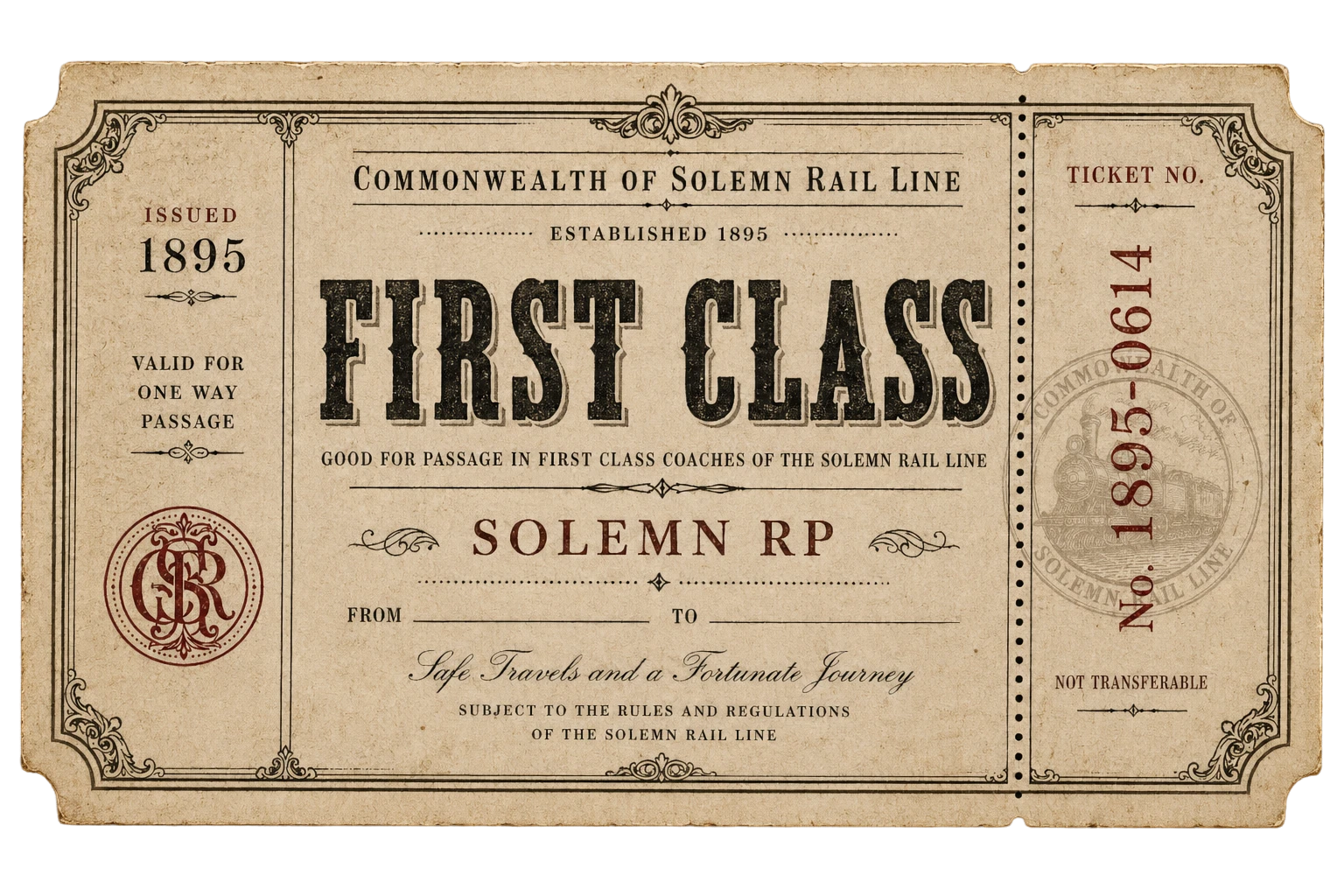 First Class Fare