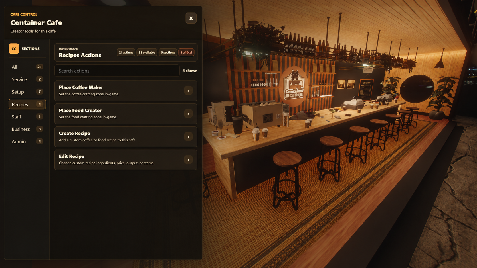 Cafe Creator