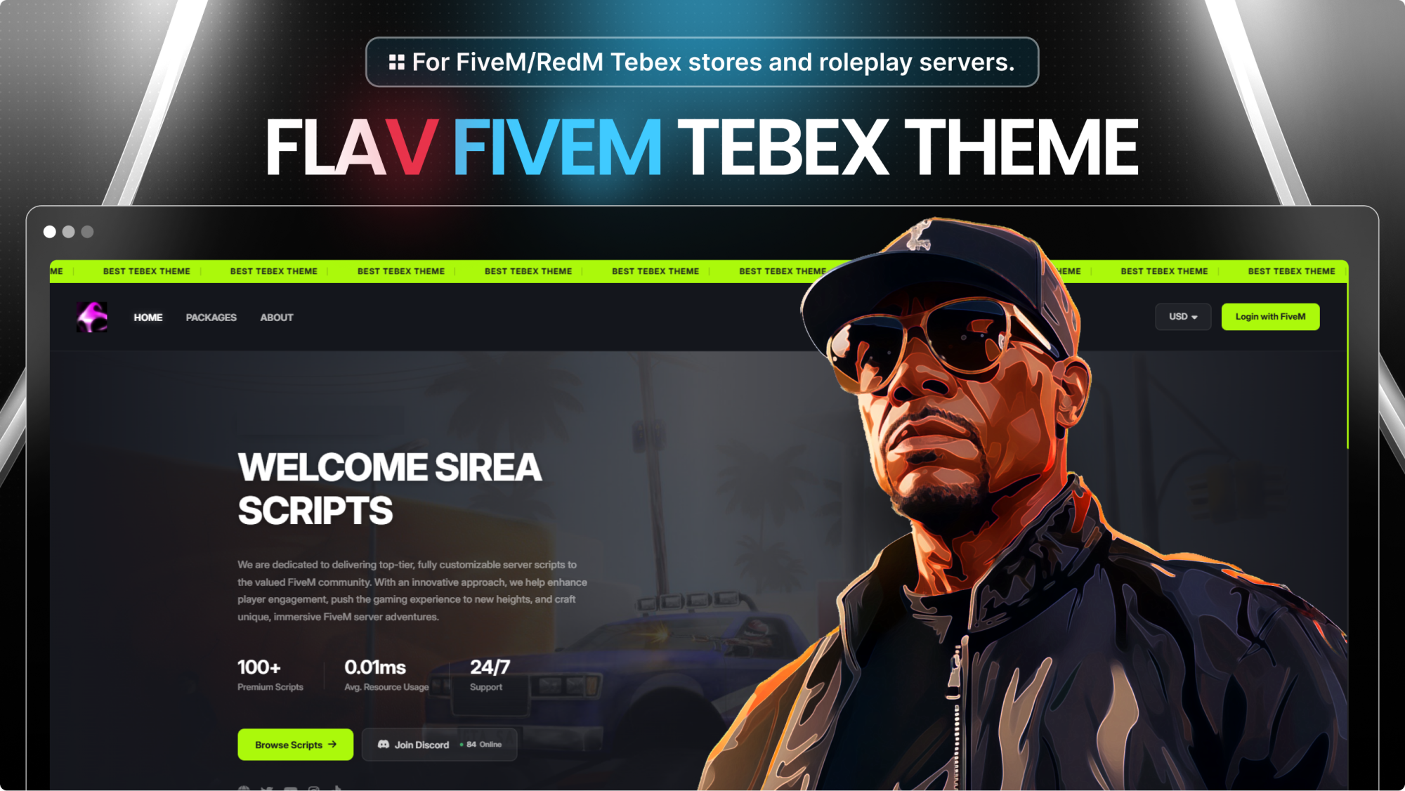 flaV- FiveM Tebex Theme Template