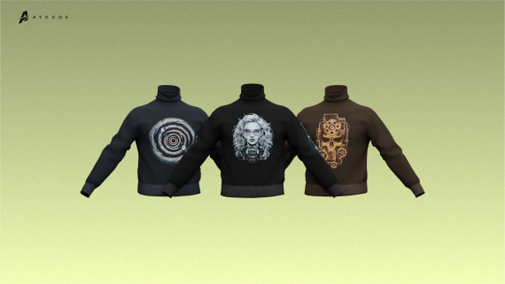 Dark Theme Turtleneck (MP Male)