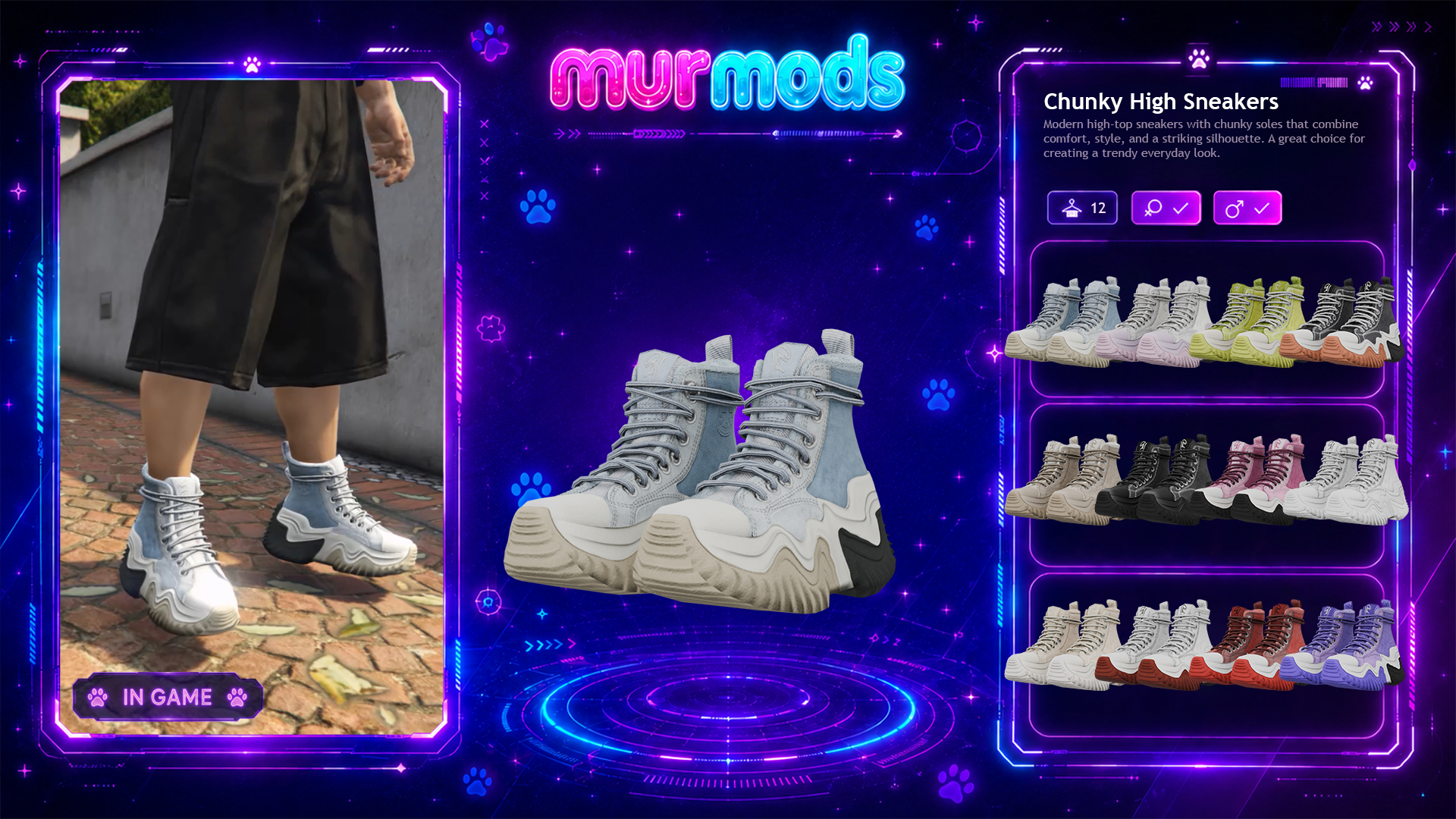 Chunky High Sneakers