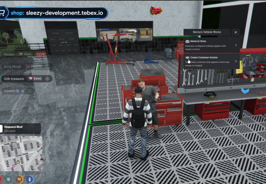 Sleezy Development • Advanced Vehicle Crafting System (QBCore & QBOX)