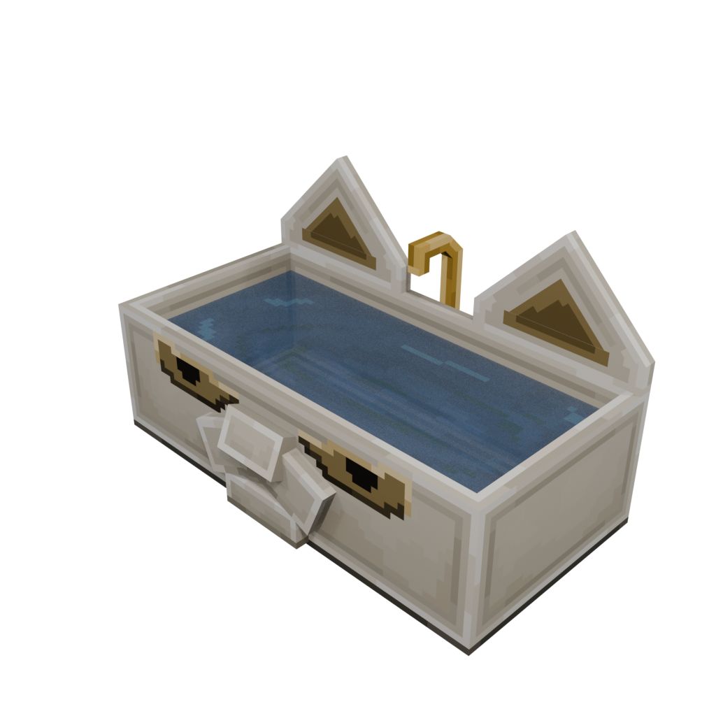 Bath — cosmetic Furniture v1 item on the NovaVoid Cat Civilization Minecraft server