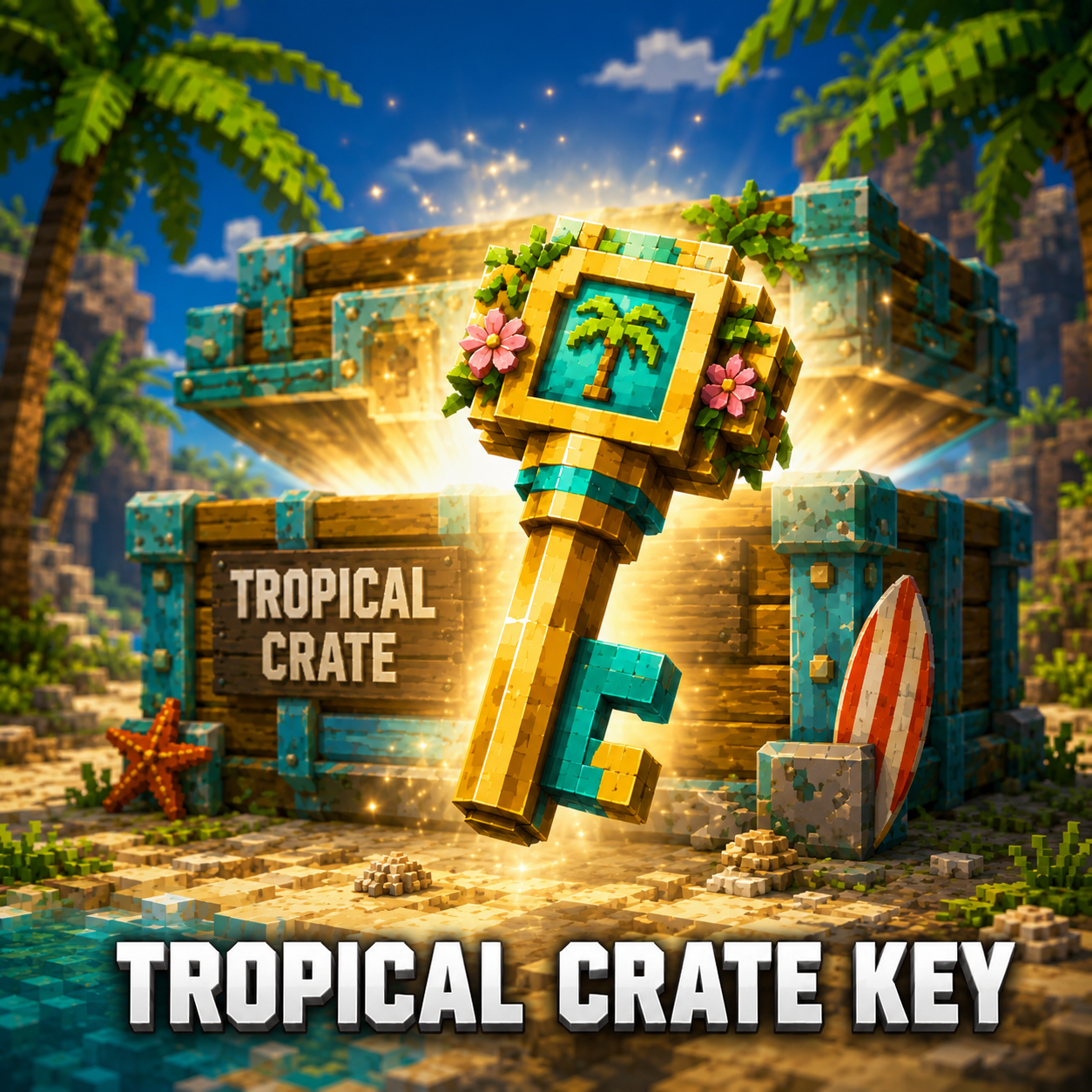 5x Tropical keys