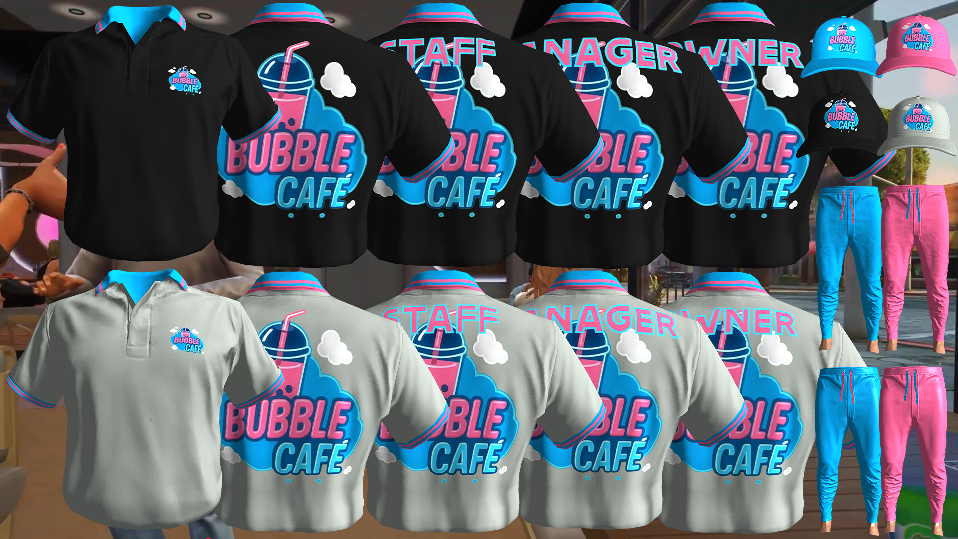 Bubble Cafe Uniform 3 [M+F]