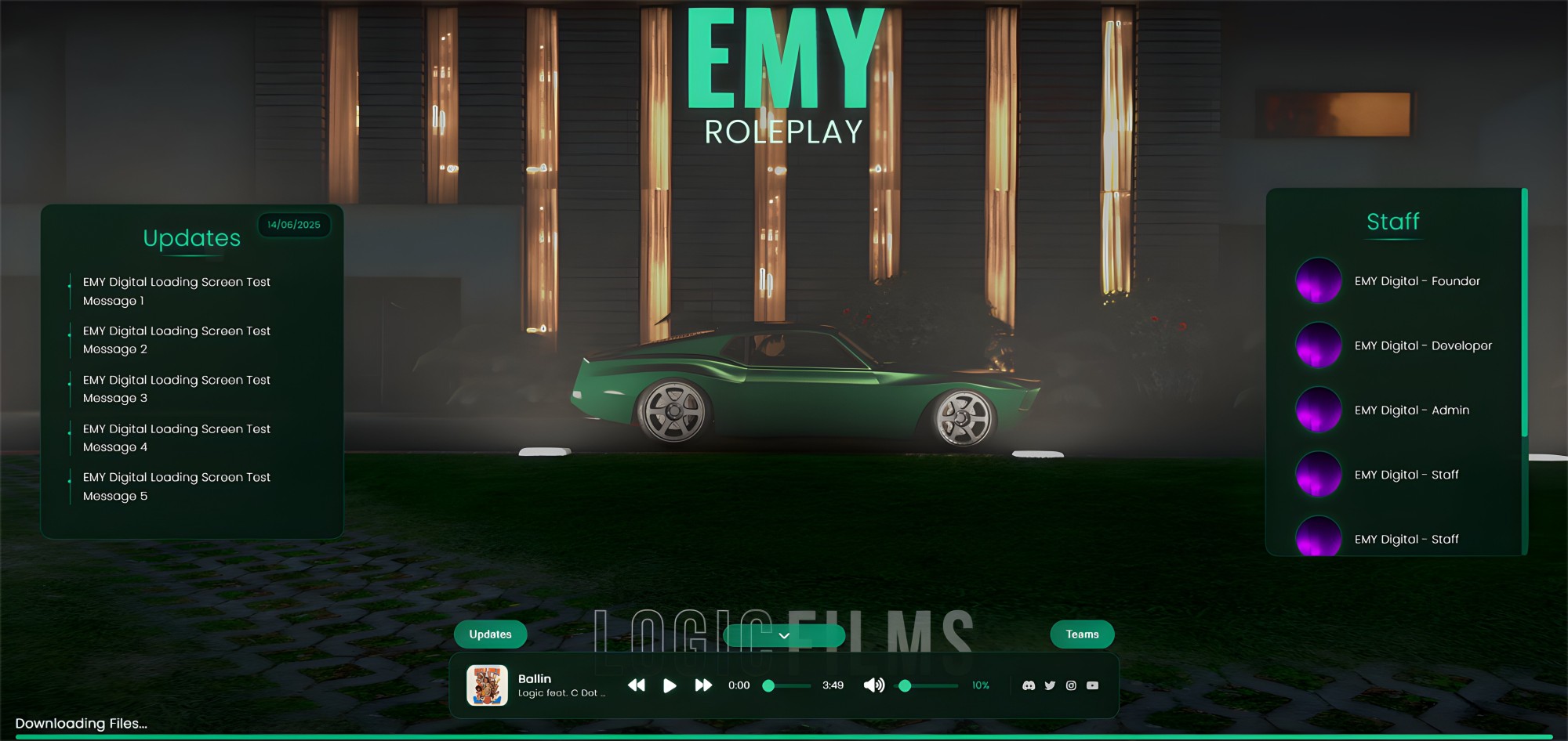 EMY Digital Loading Screen V1 – Modern & Customizable FiveM Loading Screen