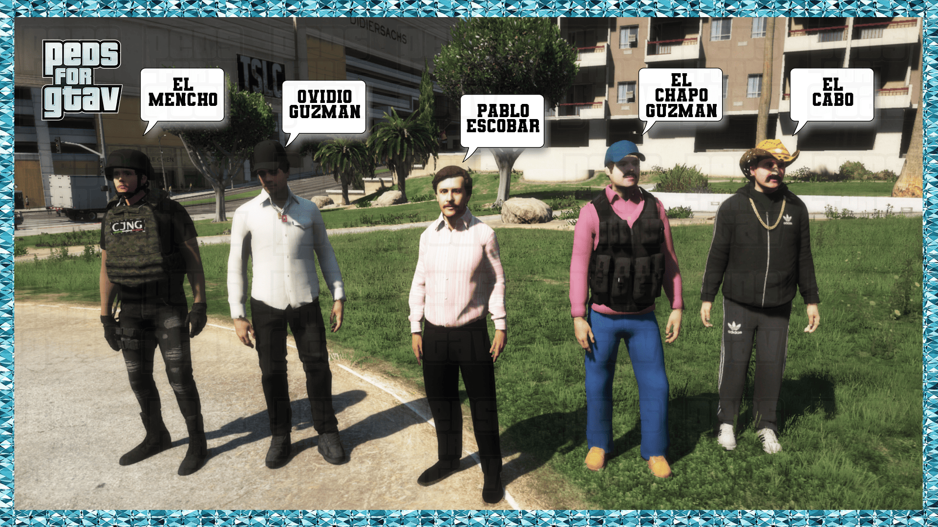 🔥Exclusive Pack  MAFIA – 5 Custom Peds for FiveM🔥