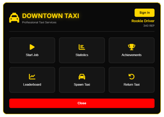 Advanced Taxi Job System For QBox