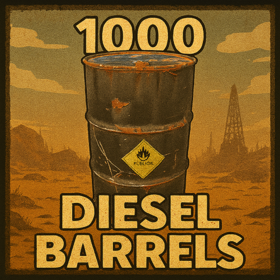 1000 Diesel Barrels