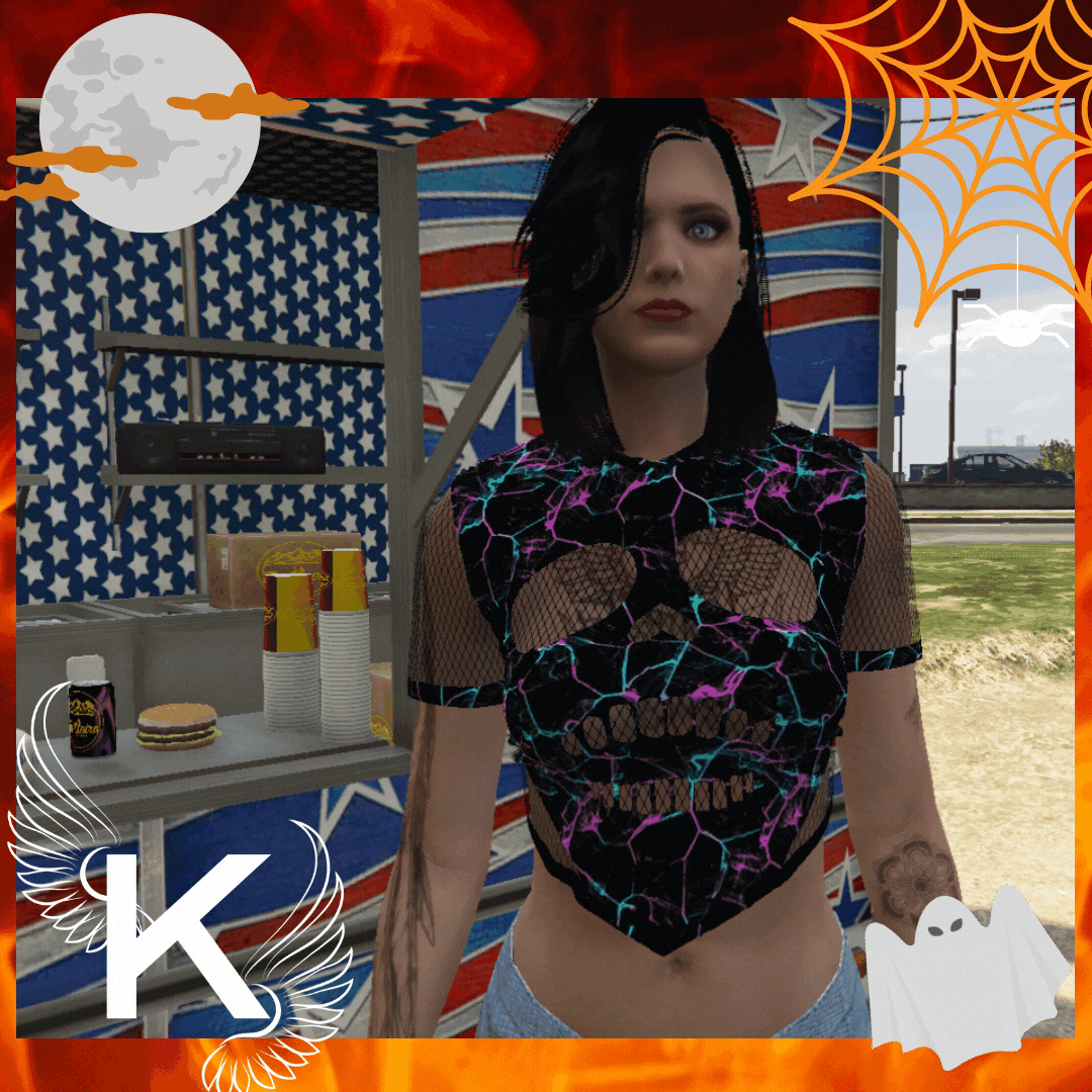 JACKET/SHIRT: Rock Halloween Style Top  [GTA V  - FIVEM]