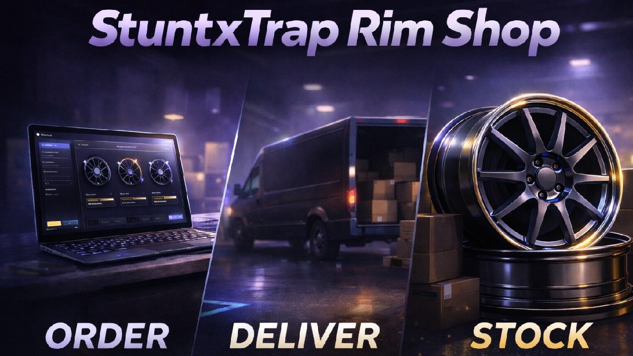 StuntxTrap Rim Shop | FiveM Job Script (QBCore / ESX / Qbox)
