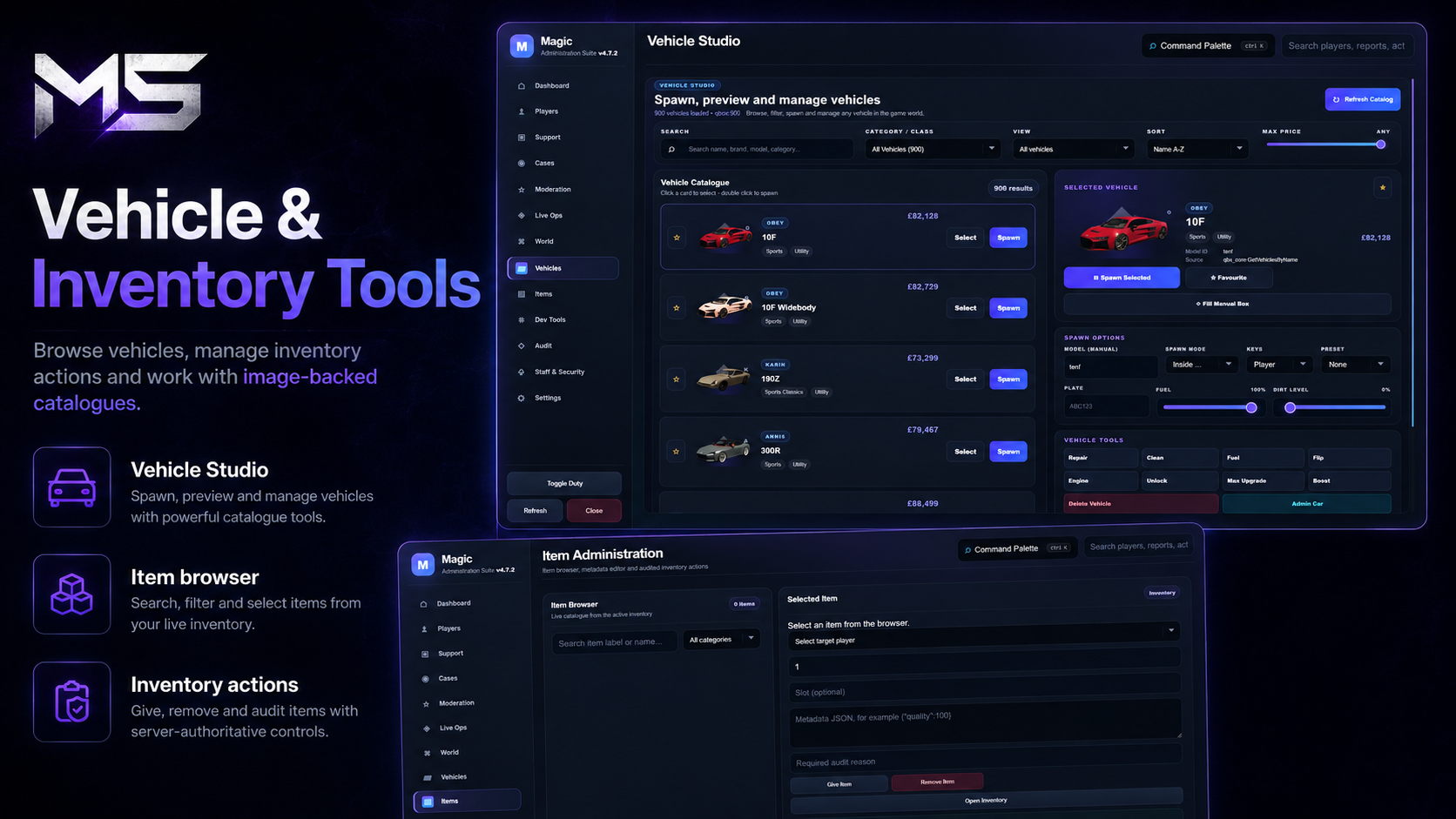 Magic Admin Menu – FiveM Admin System