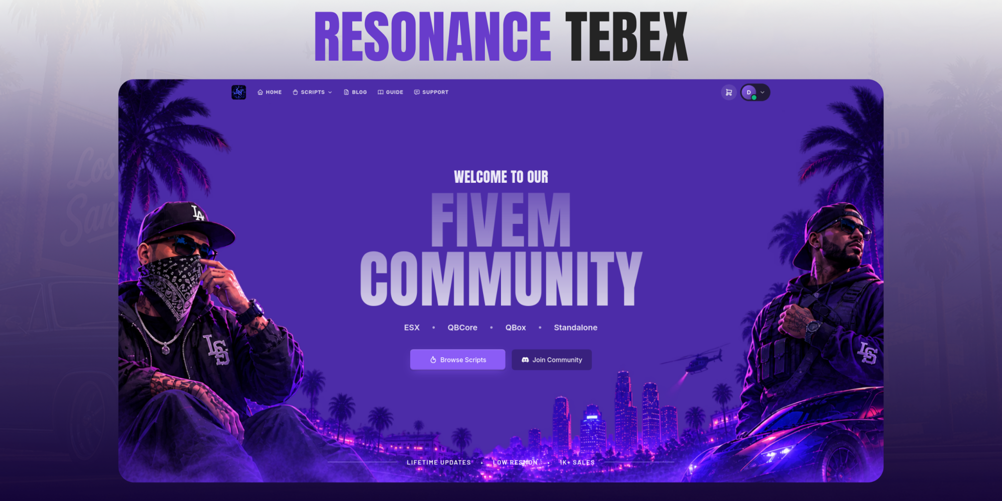 Resonance - Tebex Website