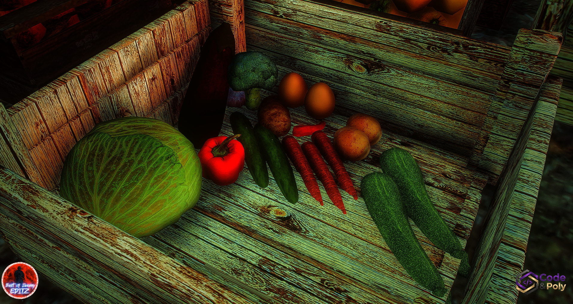 Code & Poly Gemüse und Obst Props
