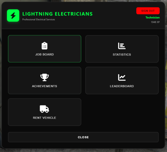 Lightning Electricians Job For QBox