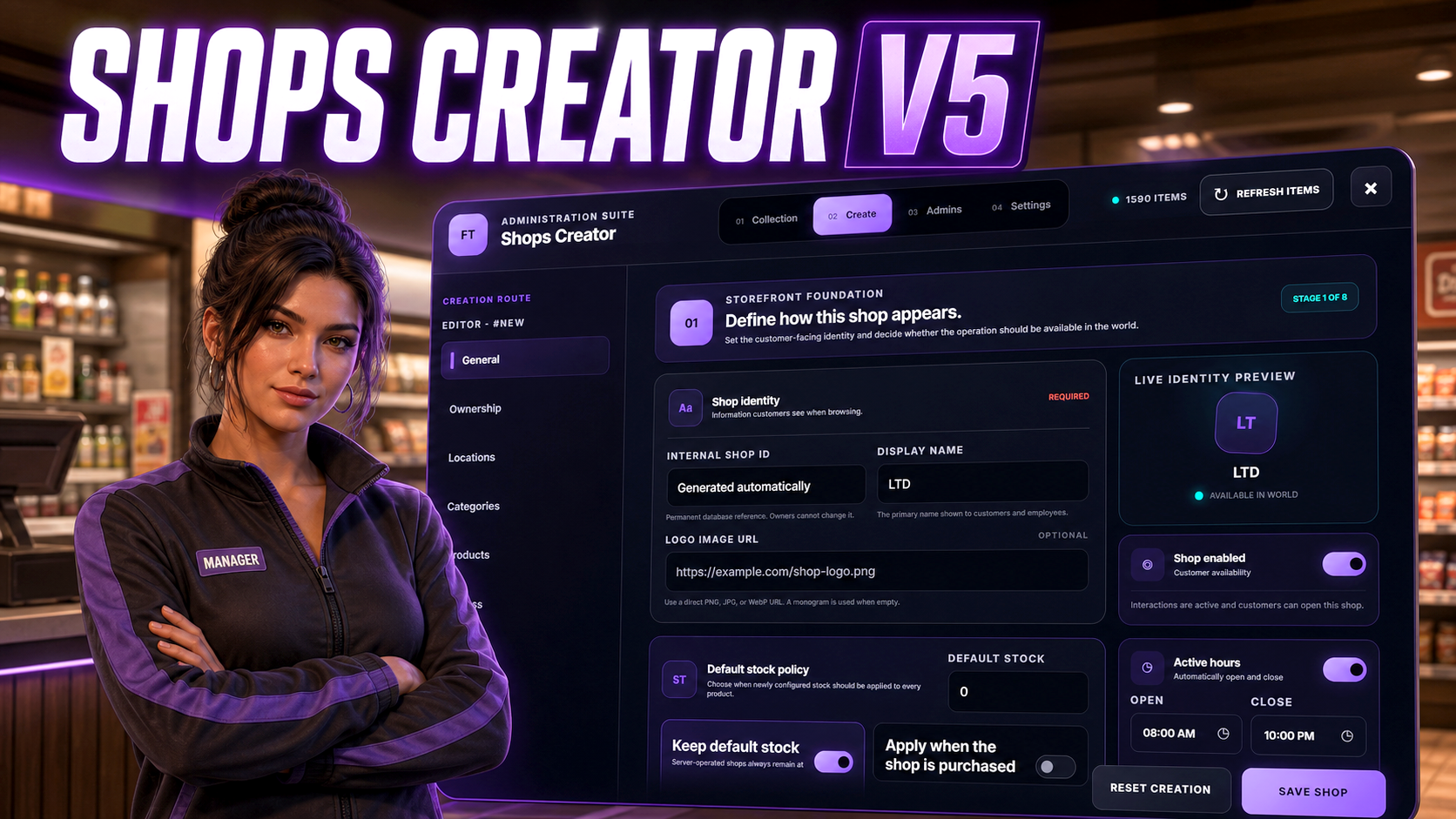 Shops Creator V5