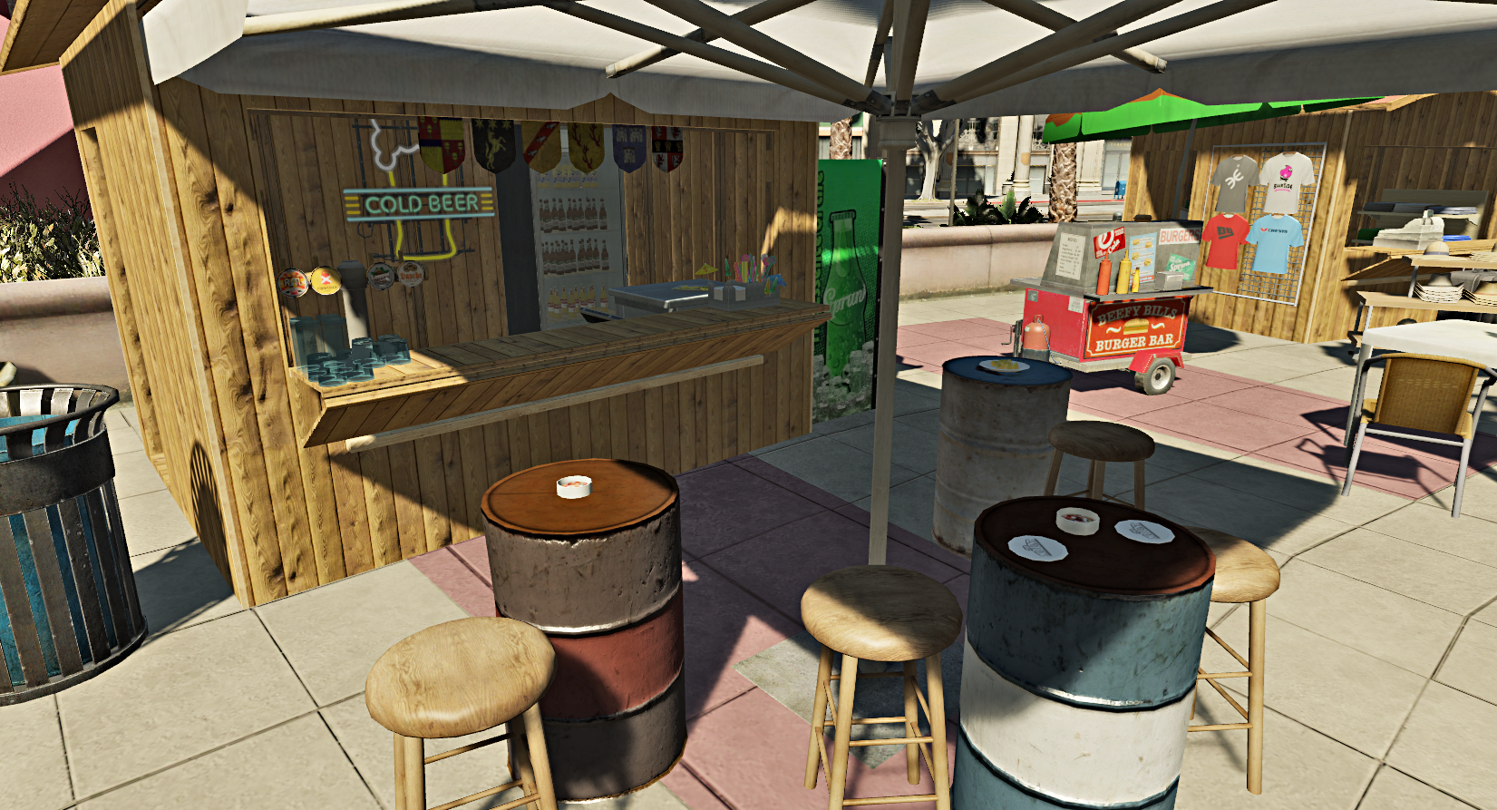 Wooden Market Stall