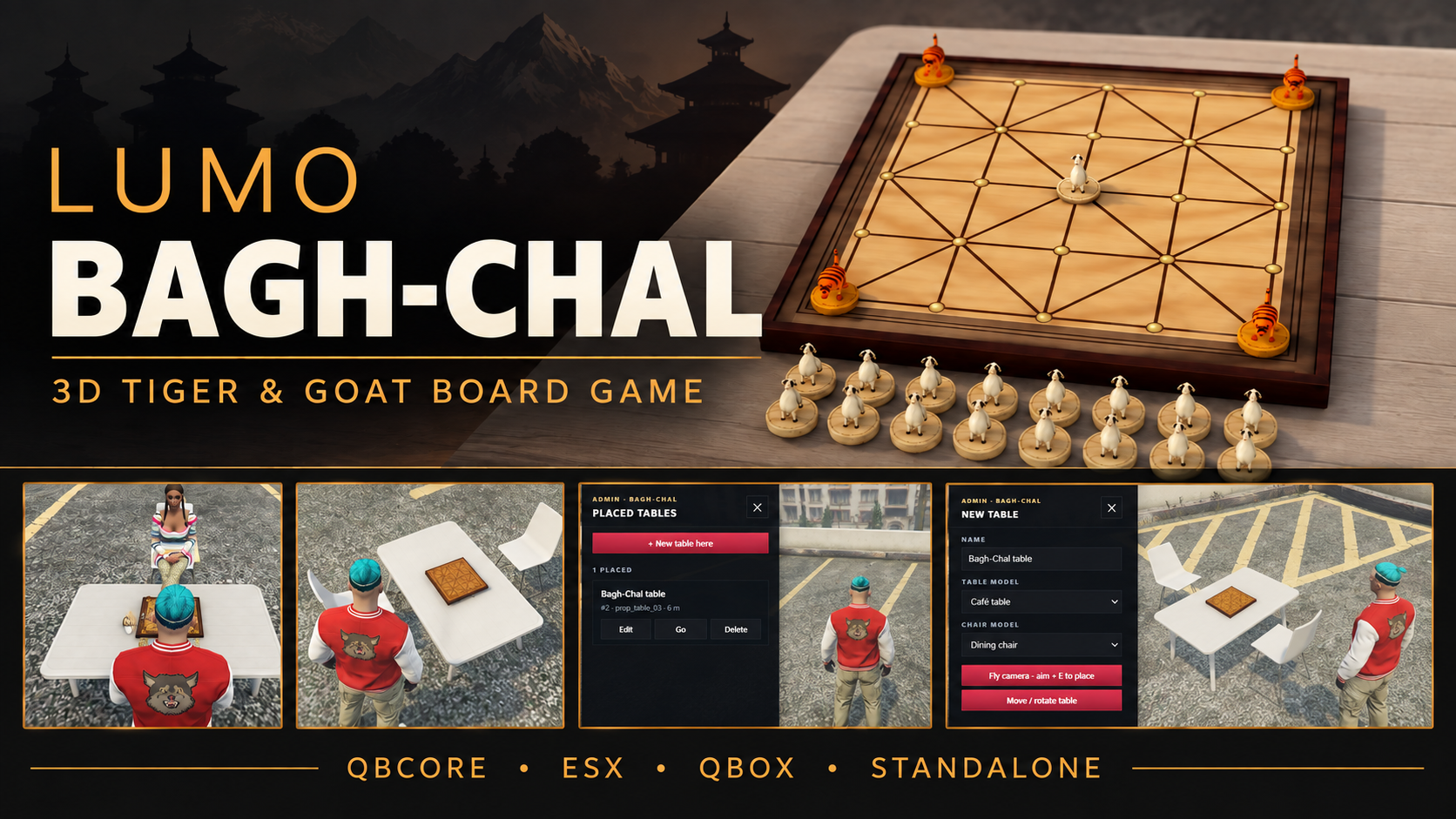 Bagh-Chal — 3D Board Game (Open Source)