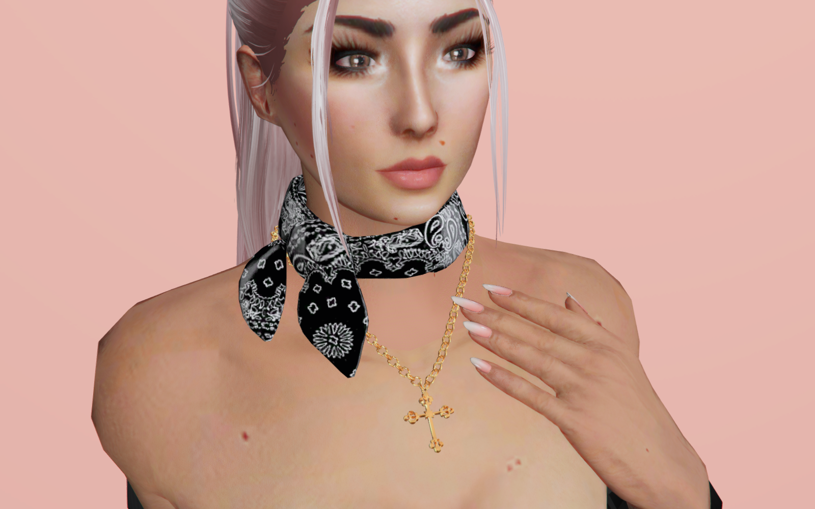 #002 Necklace with Bandana