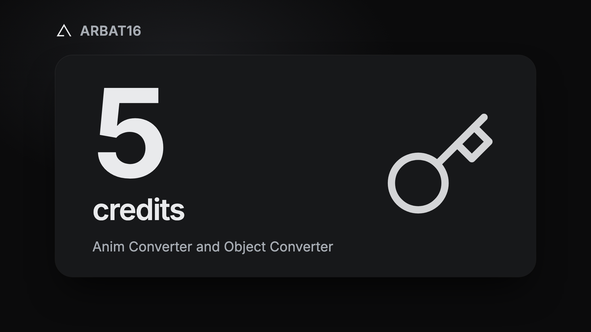Converter Credits (5)
