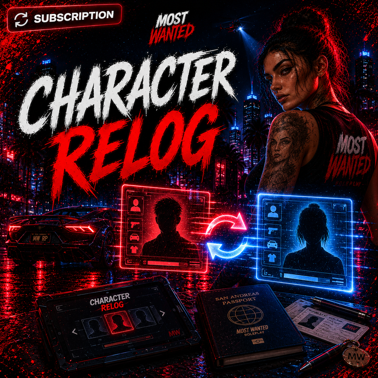 Character Relog - Monthly Subscription