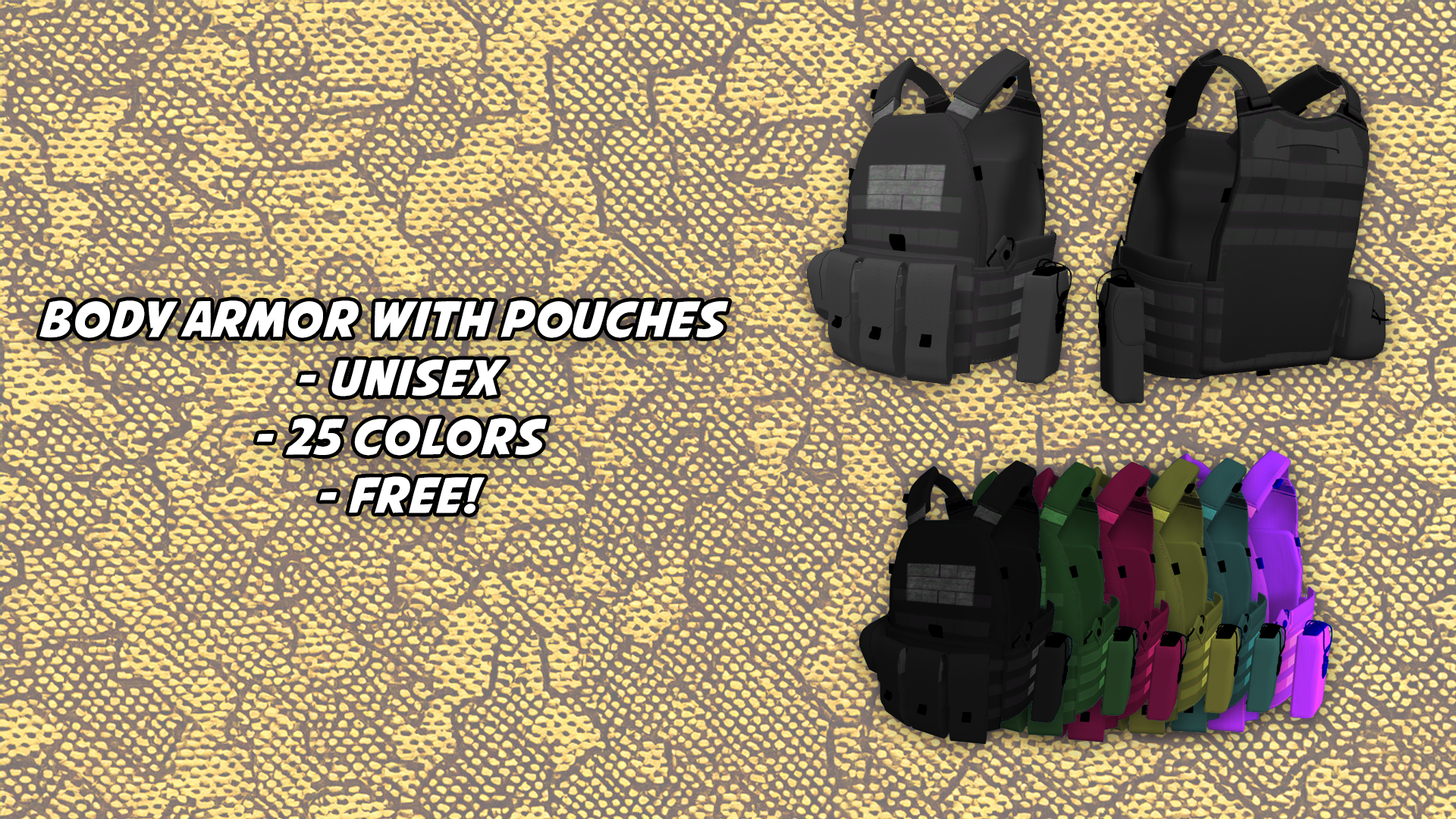 Body Armor with Pouches - Unisex